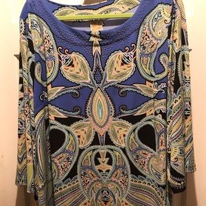 3X JM Collection Top Blouse